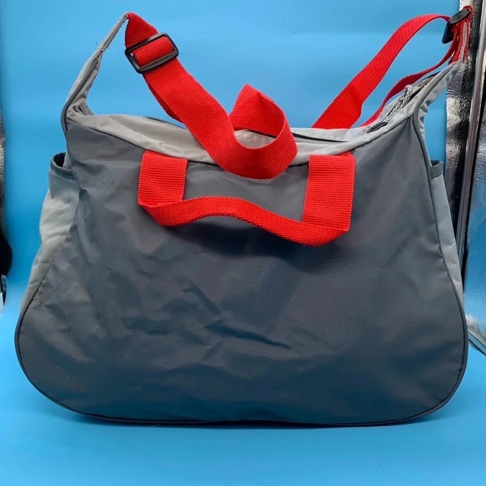 Vintage Energy Zone Nylon Gym‎ Bag Red Small Mini Y2K